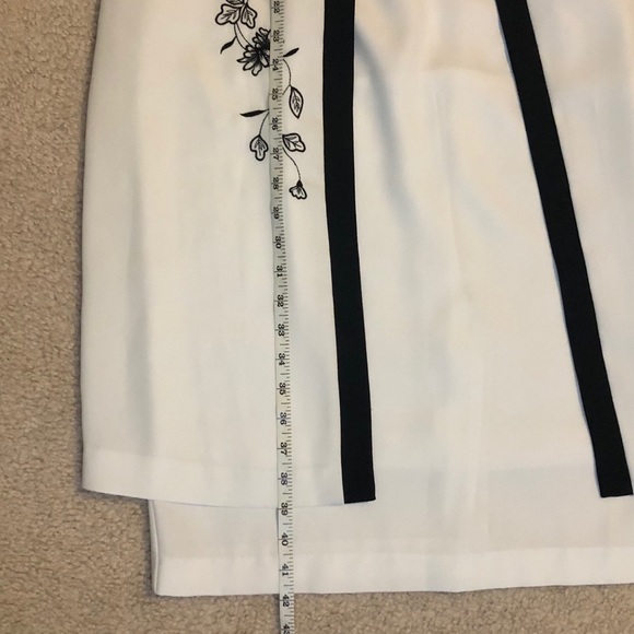 Vintage Periwinkle White Dress w/Attach Jacket 14 - Picture 8 of 11